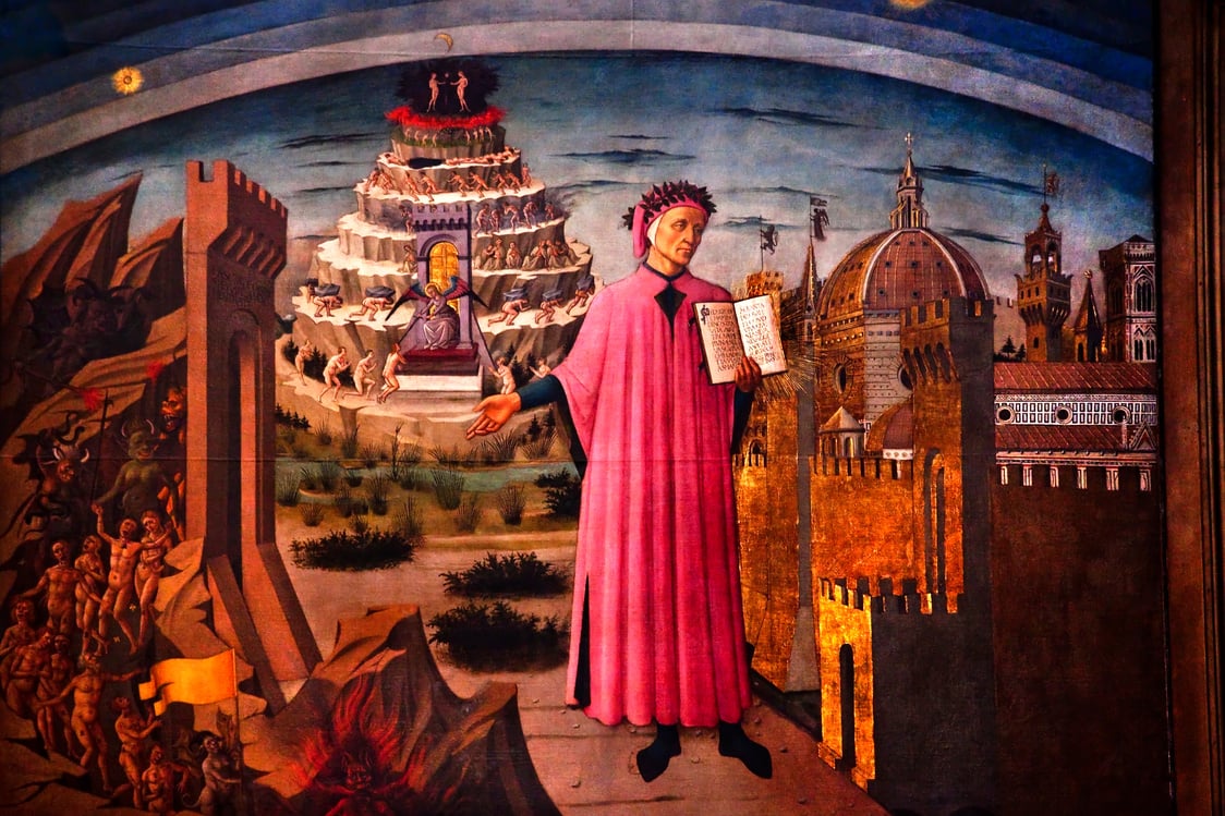 Dante and the Divine Comedy Duomo Cathedral Basilica Florence It